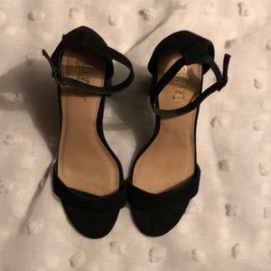 Basic Black Thick Heels